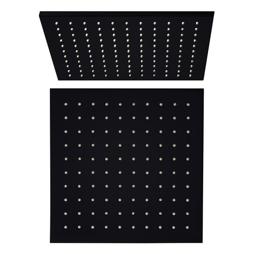 Shower Head Square 300mm 3Star Matte Black [195179]