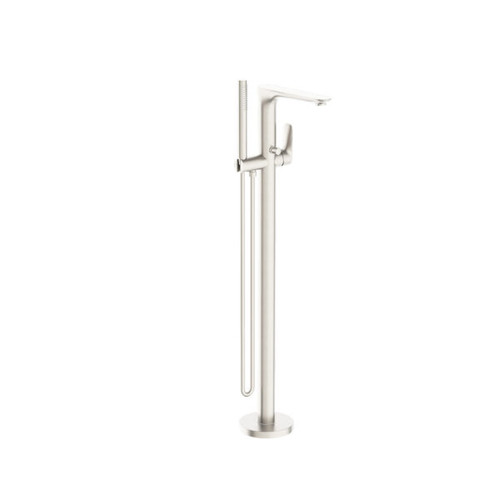 Bianca Free Standing Bath Mixer with Hand Shower 4Star Brushed Nickel [195190]