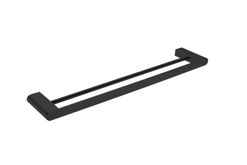 Bianca Towel Rail Double 600mm Matte Black [194899]