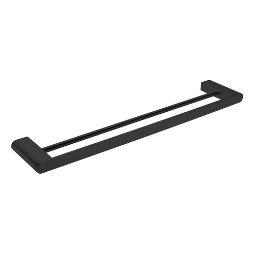 Bianca Towel Rail Double 600mm Matte Black [194899]