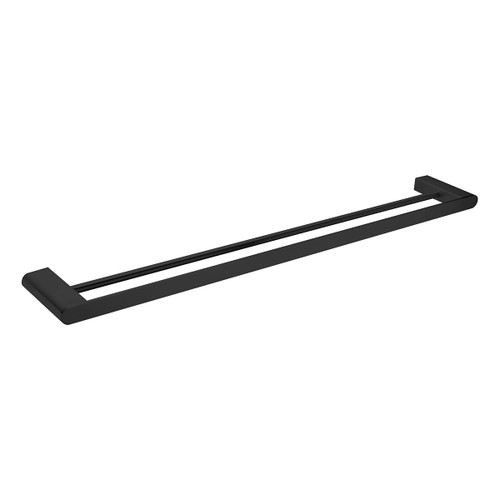 Bianca Towel Rail Double 800mm Matte Black [194906]