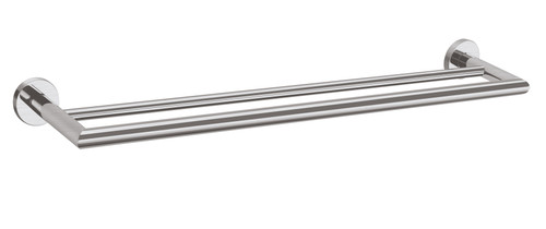 Dolce Towel Rail Double 700mm Brushed Nickel [194980]