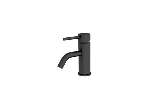 Dolce Basin Mixer Stylish (Angled Downwards) Spout 5Star Matte Black [194954]