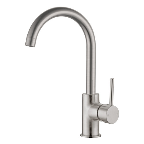 Dolce Sink Mixer (Gooseneck Spout) 4Star Brushed Nickel [194956]