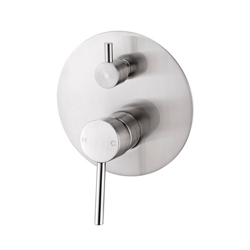 Dolce Bath & Shower Diverter Mixer Brushed Nickel [194967]