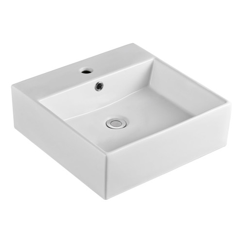 Helen Above Counter Basin 470mm x 470mm x 170mm White 1 Tap Hole [180585]