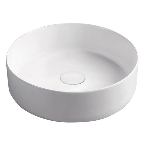 Reba Above Counter Round Basin 360mm x 120mm x 360mm High Matte White [180602]