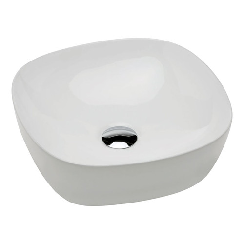 Koko 370mm Above Counter Basin White 370 x 370 x 115mm with Chrome Pop Up Waste [191149]