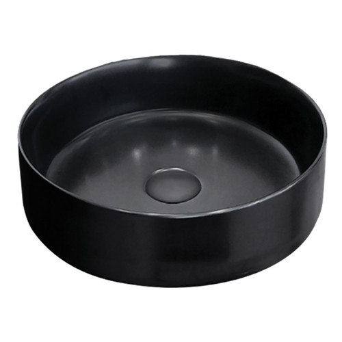 Reba Above Counter Basin 360mm x 120mm x 360mm with Pop-Up Waste Black [191150]