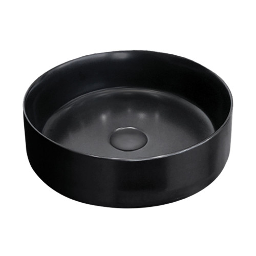 Reba Above Counter Basin 360mm x 120mm x 360mm w/Pop-Up Waste Black [191150]