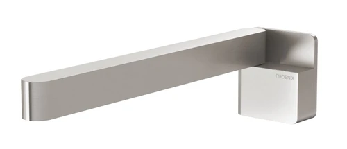 Designer Swivel Square Bath Spout 230mm Brushed Nickel [180768]