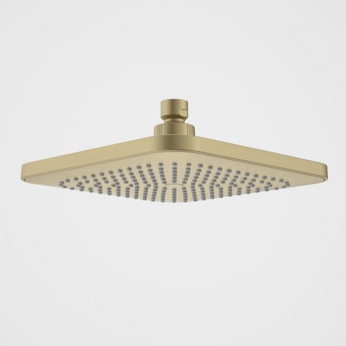 Luna Overhead Shower Head Square Brushed Brass 4Star [194625]