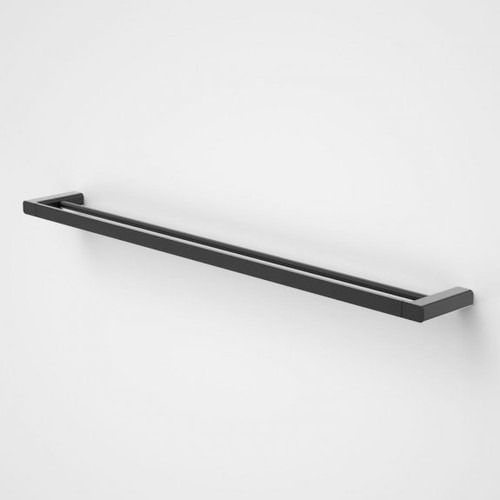 Luna Double Towel Rail 930mm Black [194614]