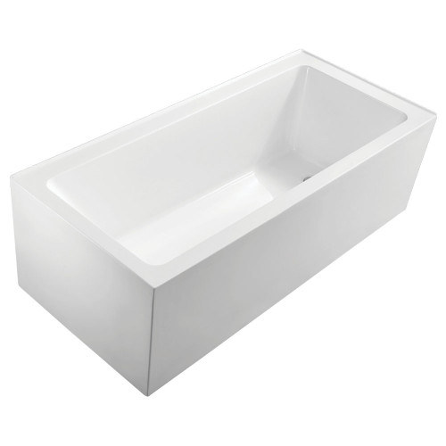 Sentor Back-To-Wall Left Corner Right Install Acrylic Bath 1500mm Gloss White [158196]
