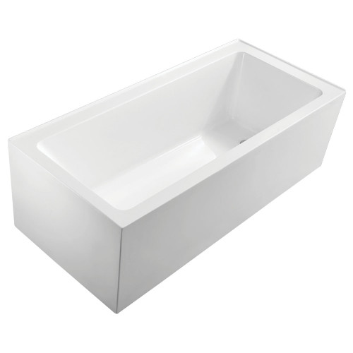 Sentor Back-To-Wall Left Hand Corner Acrylic Bath 1650mm Gloss White [158198]