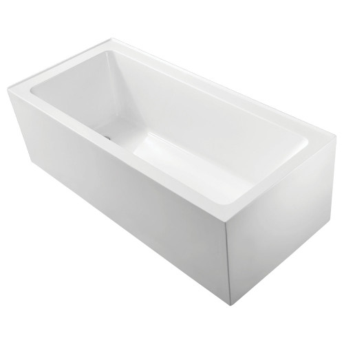Sentor Back-To-Wall Corner Right Hand Acrylic Bath 1650mm Gloss White [158199]