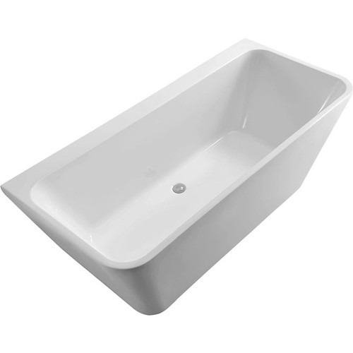 Delta Freestanding Back-to-Wall Acrylic Bath 1500mm White [158180]