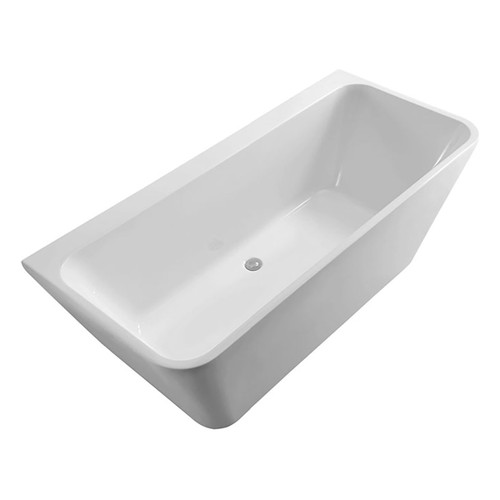 Delta Freestanding Back-to-Wall Acrylic Bath 1500mm White [158180]