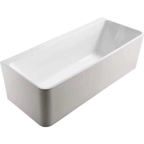 Delta Freestanding Back-to-Wall Acrylic Bath 1700mm White [158181]