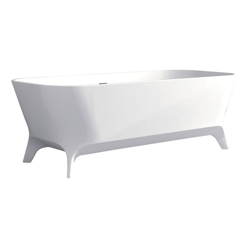 Hampton 1600 Freestanding Cast Stone Bath Matte White [158182]