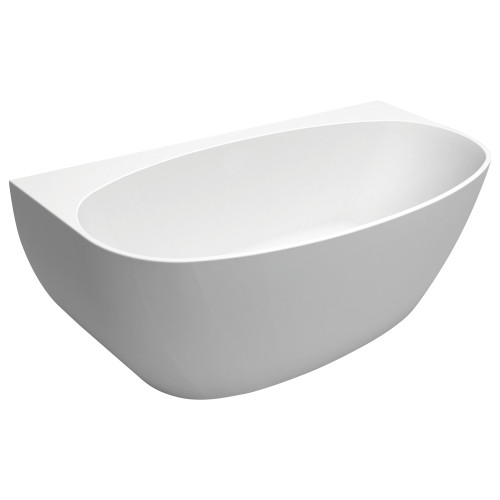 Keeto Back-to-Wall Acrylic Bath 1700mm White [166662]