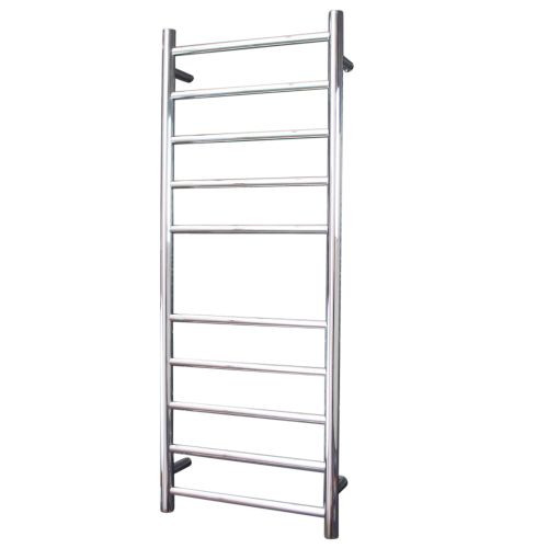 Heated Round Ladder 430mm x 1100mm Mirror Polished Left Hand Wired [117545]