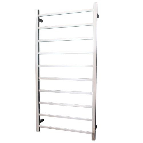 Radiant Australia Heated Square Ladder 600 x 1200mm Mirror Polished Left Hand Wired [117548]