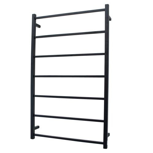 Radiant Australia Non-Heated Square Ladder 700 x 1130mm Matt Black [135676]