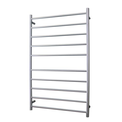 Radiant Australia Heated Round Ladder 750 x 1200mm Brushed Satin Right Hand Wired [137666]