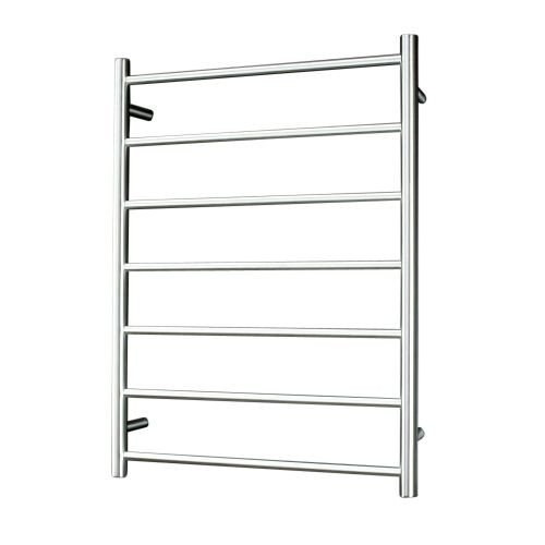 Radiant Australia Heated Round Ladder 600 x 800mm Brushed Satin Left Hand Wired [137659]