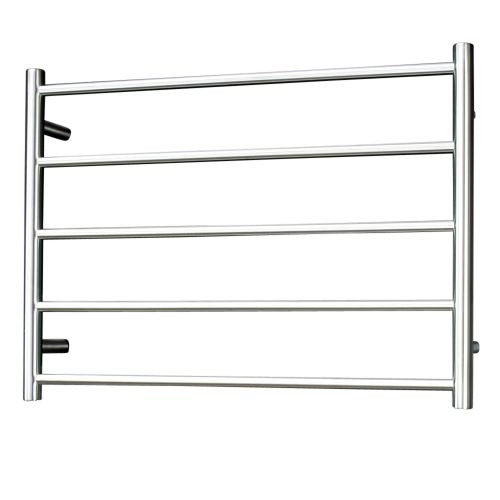 Radiant Australia Heated Round Ladder 750 x 550mm Brushed Satin Right Hand Wired [137664]