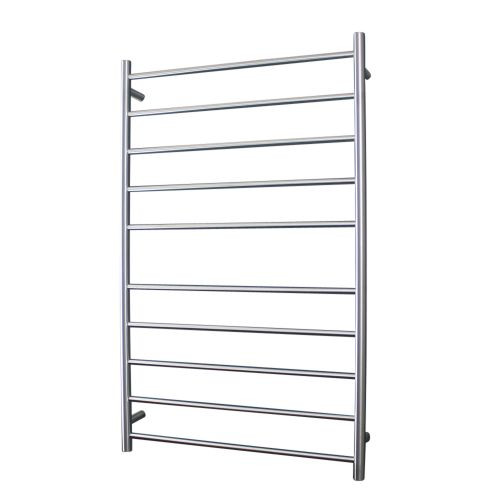 Radiant Australia Heated Round Ladder 750 x 1200mm Brushed Satin Left Hand Wired [137665]