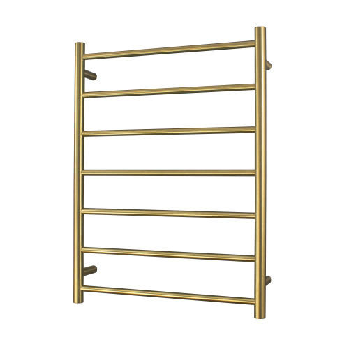 Radiant GLD-RTR01 Heated Round Ladder 600 X 800 mm Brushed Gold LEFT HAND WIRED [190546]