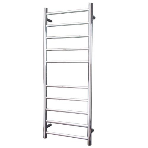 Radiant Australia Low Voltage Heated Round Ladder 430 x 1100mm Mirror Polished Left Hand Wired [190554]