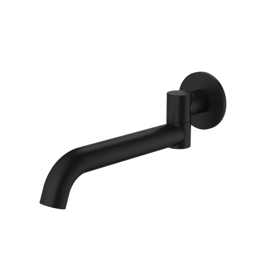 Liano II Basin/Bath Swivel Outlet Round 220mm Spout Matte Black 6Star [196077]