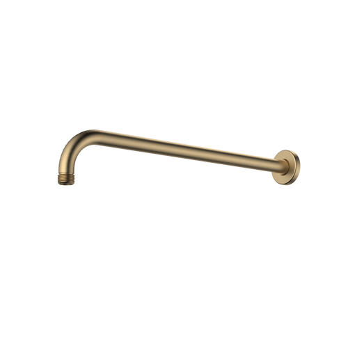 Urbane II Wall Right Angled Shower Arm 400mm Brushed Brass [196184]