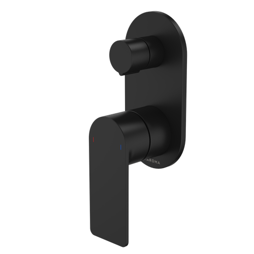 Urbane II Bath / Shower Mixer With Diverter - Round Cover Plate - Matte Black - Sales Kit [196239]