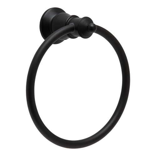 Lillian Hand Towel Ring Matte Black [165831]