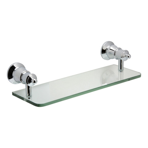 Lillian Glass Shelf 300mm Chrome [180019]