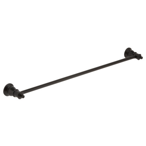 Lillian Matte Black Adjustable Single Towel Rail [169200]