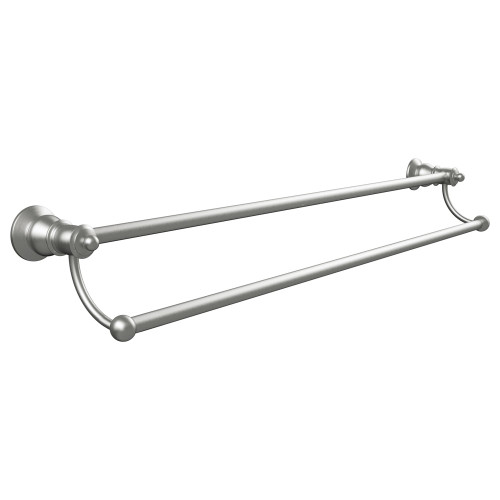 Lillian PVD Brushed Nickel Adjustable Double Towl Rail 800mm [169201]