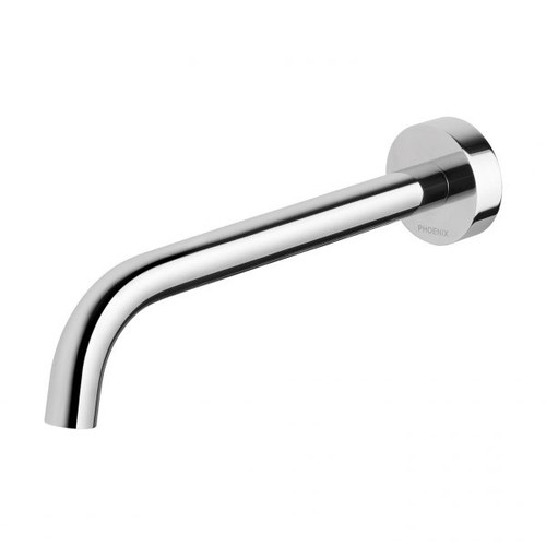 Vivid Slimline Bath Spout/Outlet 230mm Curved Chrome [199226]