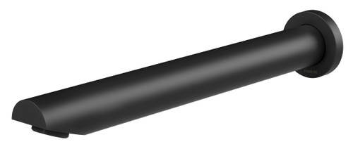 Vivid Wall Bath Spout/Outlet Angled 32mm x 300mm Matte Black [199271]