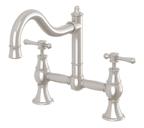 Nostalgia Exposed Sink Set Shepherds Crook 3Star Brushed Nickel [199032]