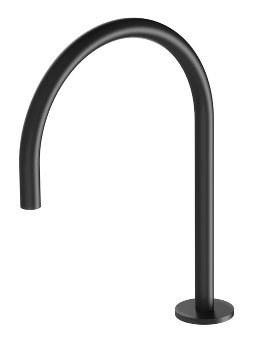 Vivid Slimline Hob Sink Outlet 220mm Gooseneck 4Star Matte Black [199044]