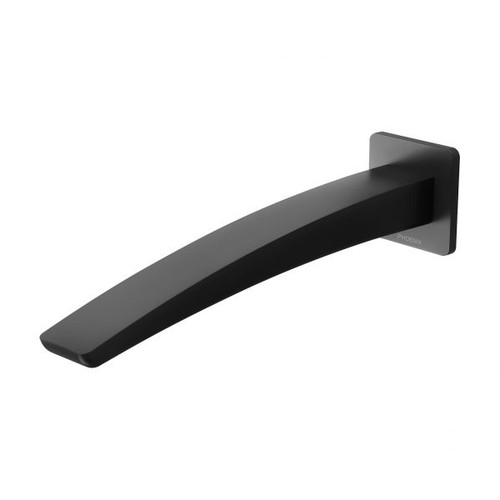 Rush Wall Basin Spout/Outlet 230mm 5Star Matte Black [199073]