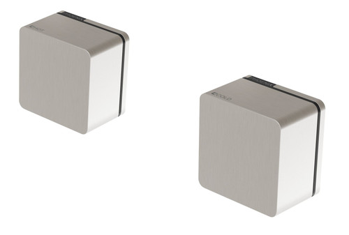 Alia Wall Taps (Top Assemblies) Ceramic Disc 1/4 turn Brushed Nickel (Pair) [199136]