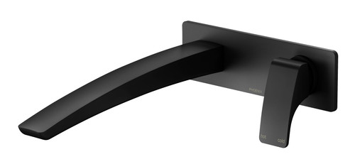 Rush Wall Bath Mixer Set with 230mm Spout Matte Black [199200]