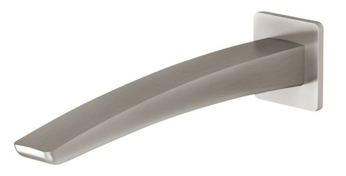 Rush Wall Bath Spout/Outlet 230mm Brushed Nickel [199202]