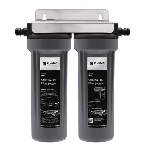 Caravan Water Filter Kit Twin Housing w/ PL051 & MC011-S Cartridges 10in [132851]